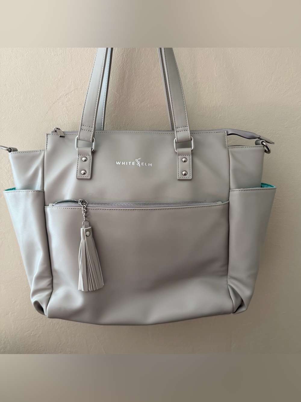 WHITE ELM Taupe Tote Bag NWOT